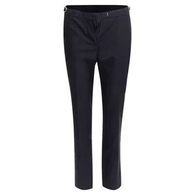 Gabriela Hearst Side Buckles Silk Lined Tape Pants In Black