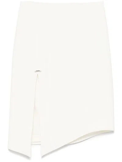 Mugler Knee Length And Midi Skirts In White