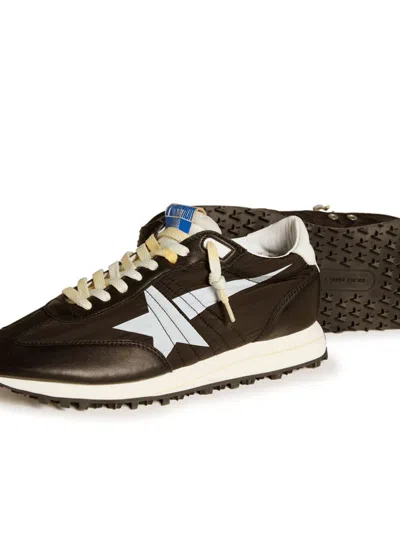 Golden Goose Marathon Retro Runner Sneakers In Black