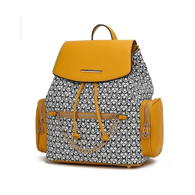 Mkf Collection By Mia K Issah Backpack Women's Stylish & Functional Design By Mia K. In Yellow