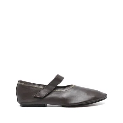 About Arianne Martino Leather Mary Jane Flats In Multicolor