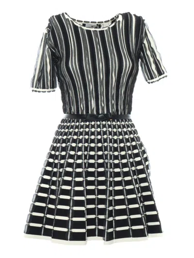Elisabetta Franchi Midi Dress In Black