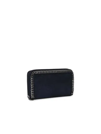 Stella Mccartney Blue Recycled Polyester Wallet In Blue