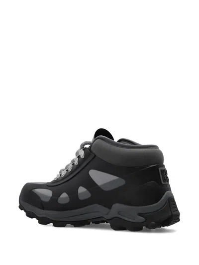 Givenchy Bogs Lace-up Low Sneakers In Black