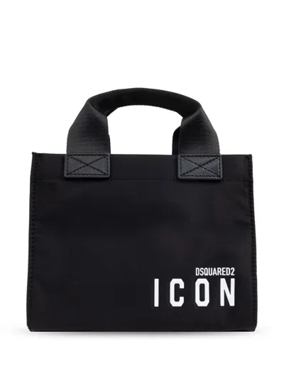 Dsquared2 Mini Shopping Bags In Black