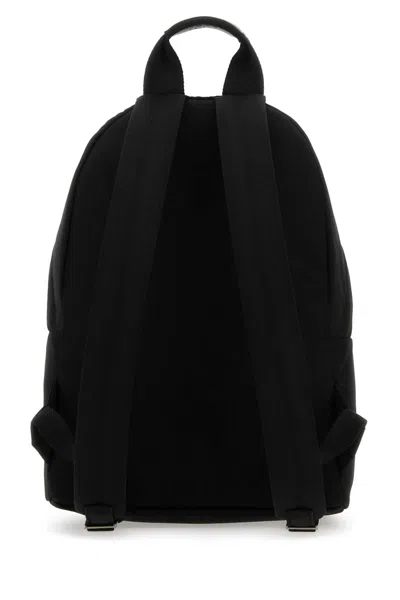 Palm Angels Logo Embroidered Zipped Backpack In Black