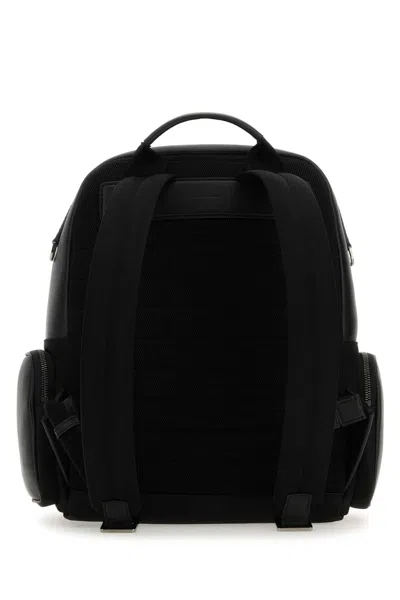 Dolce & Gabbana Black Fabric And Leather Backpack