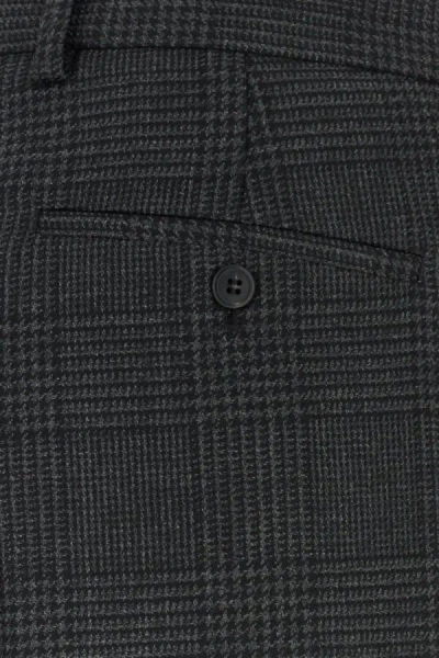 Prada Prince Of Wales Checked Wool Trousers