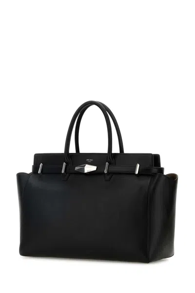 Jimmy Choo Black Diamond Belted Medium Tote