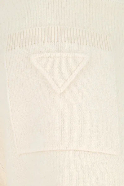 Prada Ribbed Waistband Cashmere Blend Joggers