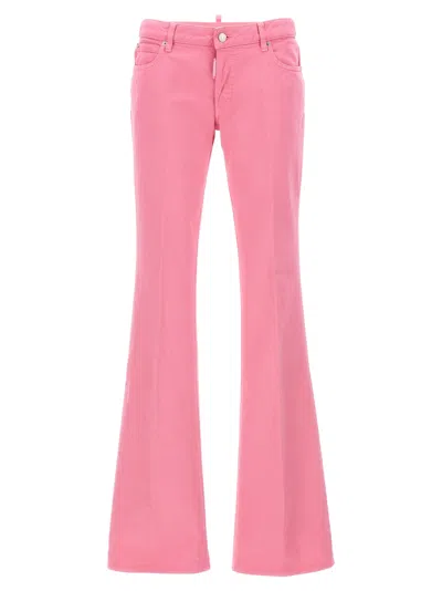 Dsquared2 Flare Waist Jeans With Pockets And Loops