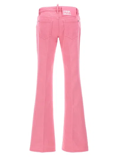 Dsquared2 Flare Waist Jeans With Pockets And Loops