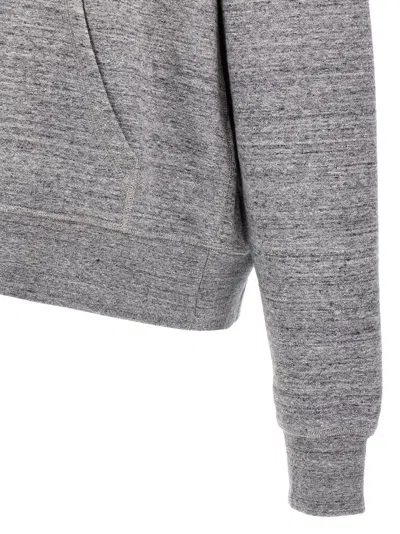 Dsquared2 Hooded Kangaroo Pocket Sweater With Ribbed Cuffs