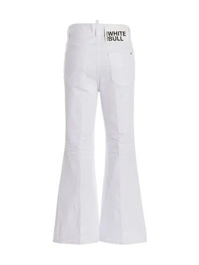 Dsquared2 'wide Leg Cropped' Jeans