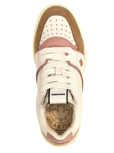 Dsquared2 Textured Leather And Polyamide Sneakers