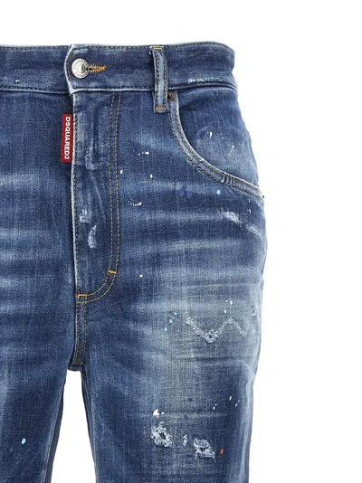Dsquared2 Paint-splatter Distressed Tapered Jeans