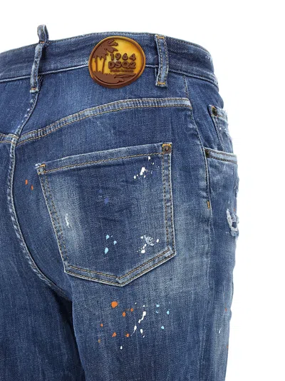 Dsquared2 Paint-splatter Distressed Tapered Jeans