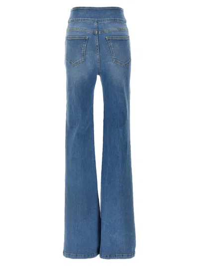 Elisabetta Franchi High-waisted Flared Denim Jeans