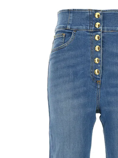 Elisabetta Franchi High-waisted Flared Denim Jeans