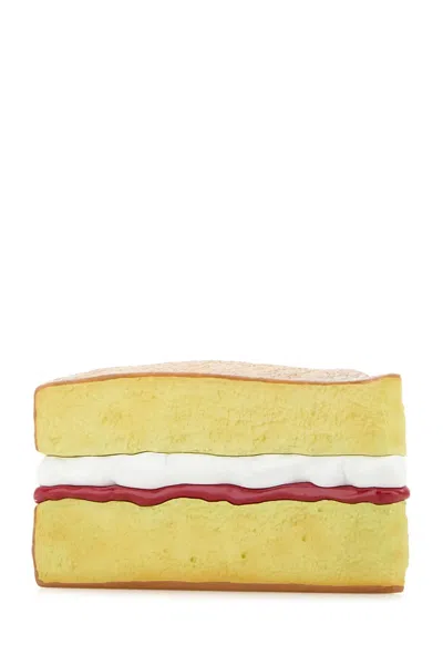 Jw Anderson Victoria Sponge Multicolor Clutch With Magnetic Closure In Resin Woman