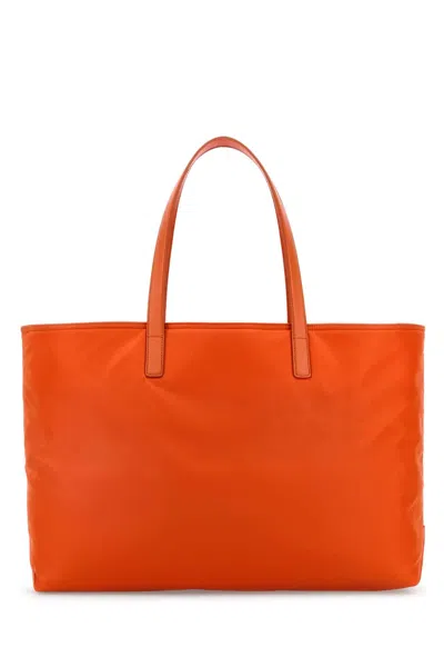 Prada Women Orange Re-nylon Large Re-edition 1978 Shopping Bag In Orange