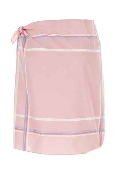 Prada Pink Cotton Skirt
