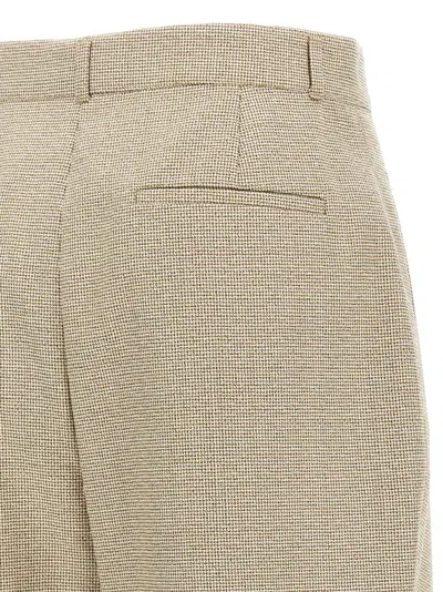 Fendi Beige Micro Check Trousers
