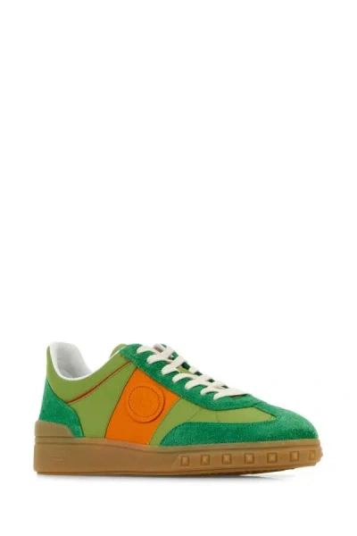 Valentino Multicolor Suede And Fabric Upvillage Sneakers