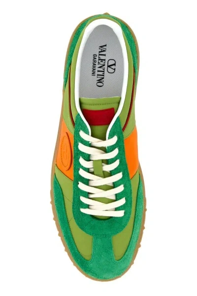 Valentino Multicolor Suede And Fabric Upvillage Sneakers