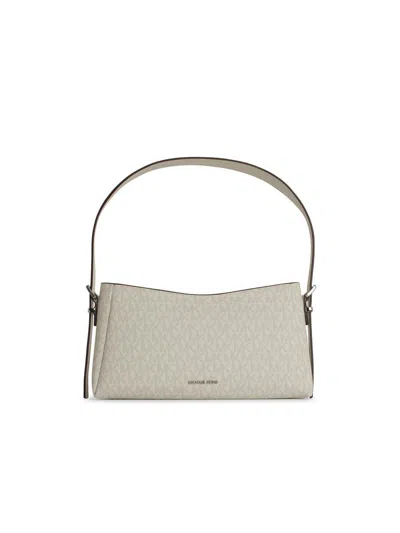 Michael Kors 'moore' White Leather Bag In White