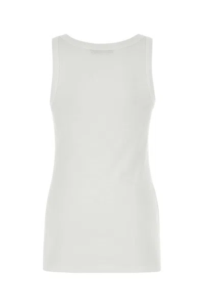 Prada Cut-outs And Studs Cotton Top