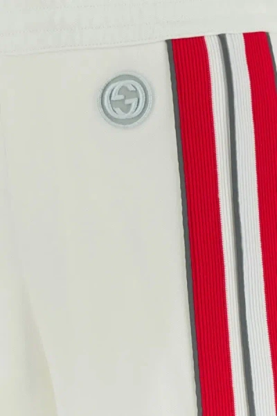 Gucci White Polyester Blend Pant
