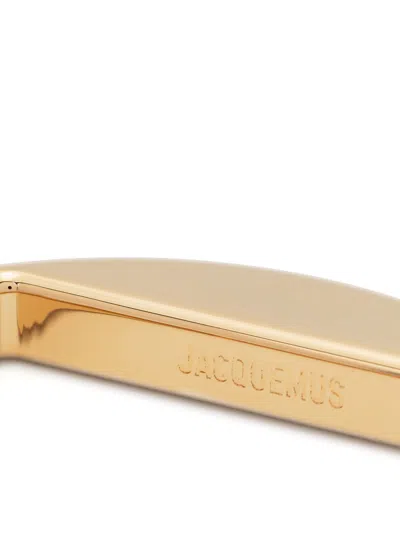 Jacquemus "the Circular Bracelet" Bracelet In Light Gold