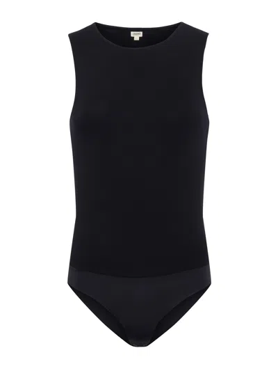 L Agence Amia Tank Bodysuit In Black