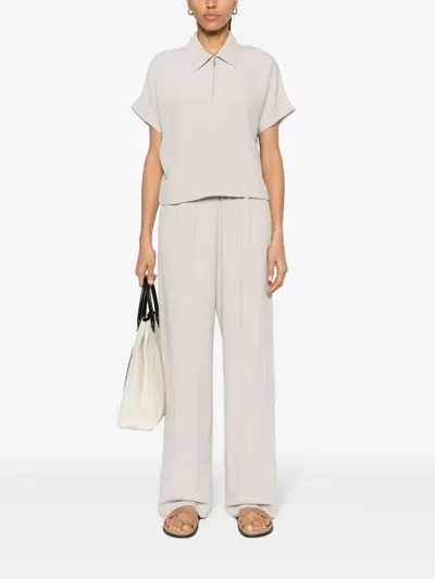 Apc Roxy Short-sleeved Blouse In Gray