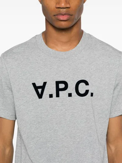 Apc A.p.c. Standard Big Vpc T-shirt Clothing In Gray
