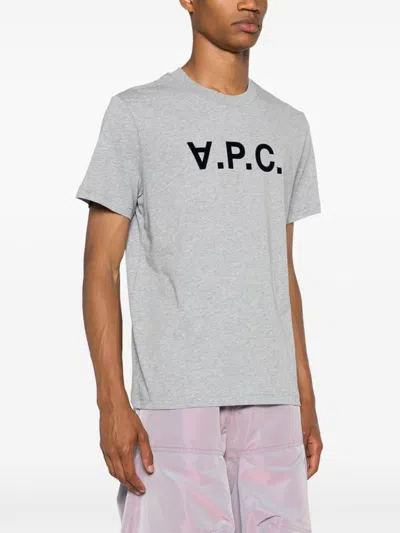 Apc A.p.c. Standard Big Vpc T-shirt Clothing In Gray