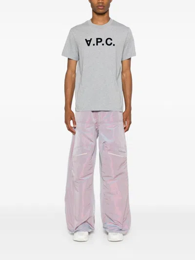 Apc A.p.c. Standard Big Vpc T-shirt Clothing In Gray