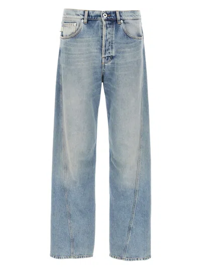 Lanvin 'faded Wash' Five-pocket Jeans With Belt Loops