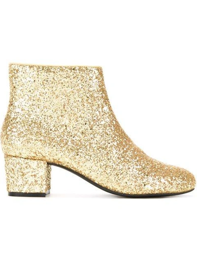 Shop Macgraw Lucky Glitter Ankle-boots In Yellow