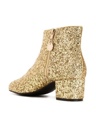 Shop Macgraw Lucky Glitter Ankle-boots In Yellow