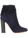 AQUAZZURA 'Tiger Lily' fringed ankle boots,SUEDE100%