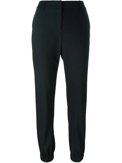Michael Michael Kors Gathered Ankle Trousers   In Black