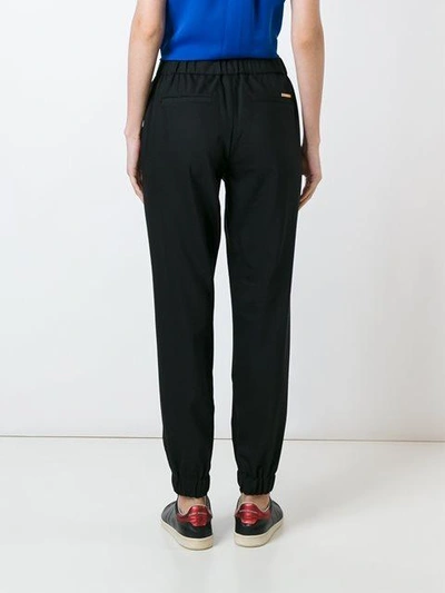 Shop Michael Michael Kors Gathered Ankle Trousers   In Black