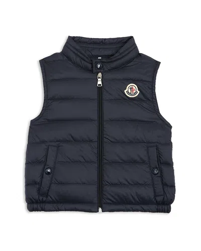 Moncler New Amaury Nylon Packable Down Vest In Blue