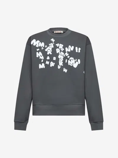 Marni Logo Printed Crewneck Sweatshirt