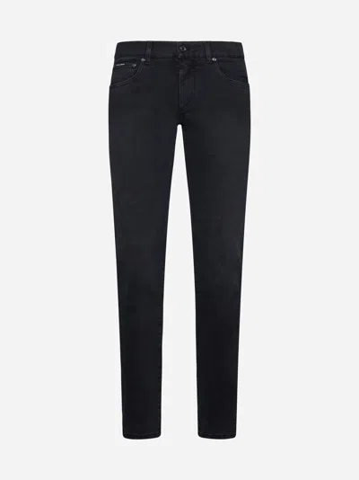 Dolce & Gabbana 5 Pocket Jeans Dolce E Gabbana In Black
