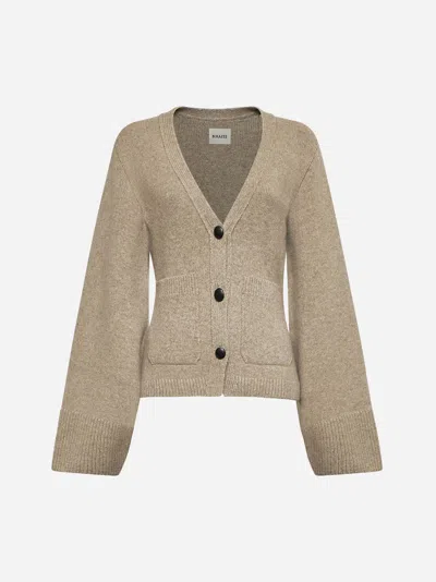 Khaite Scarlet Cashmere-blend Cardigan