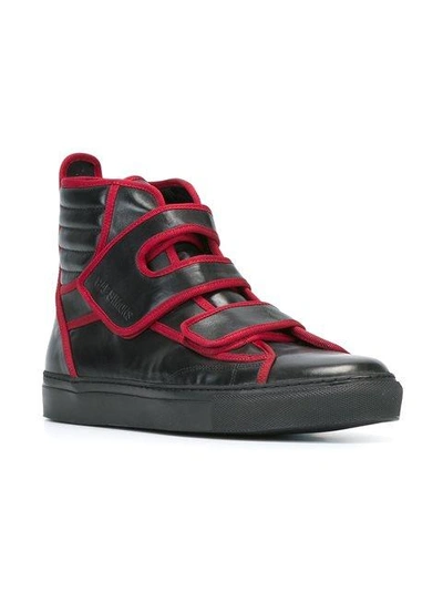 Raf Simons Trimmed Hi-tops - Black In Black