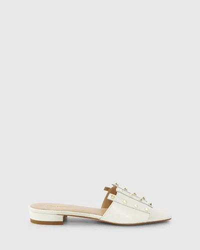 Belle & Bloom Until We Meet Stud Slide In White